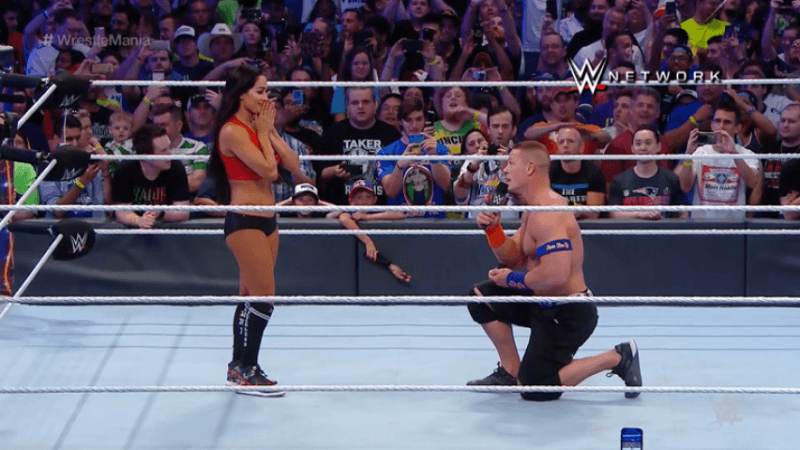 John Cena proposes to Nikki Bella
