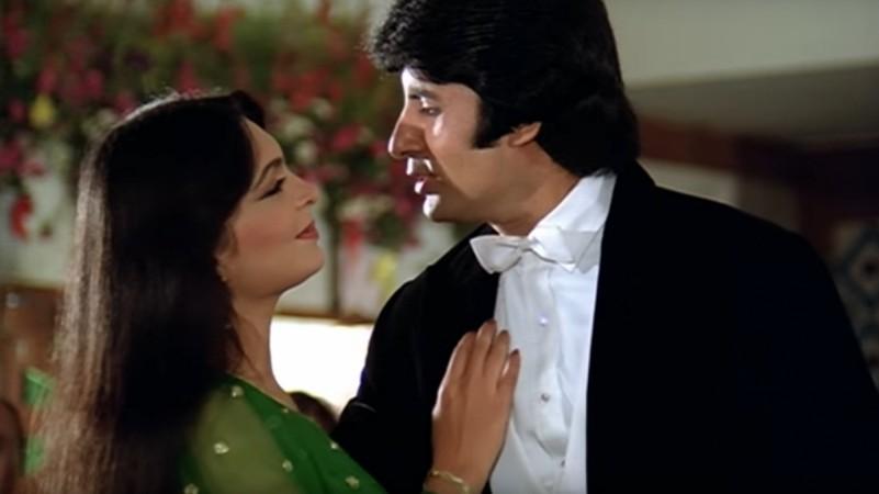 Parveen Babi and Amitabh Bachchan in Kaalia. Parveen Babi and Amitabh Bachchan