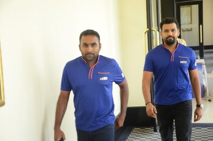 Mahale Jayawardene and Rohit Sharma Rohit Sharma, Mahela Jayawardene, Mumbai Indians, RPS, IPL 2017