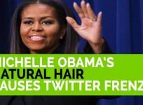 Michelle Obamas natural hair causes Twitter frenzy