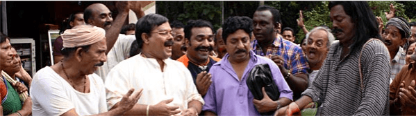 A scene from Katha Parayumbol Katha Parayumbol, barber balan, Sreenivasan