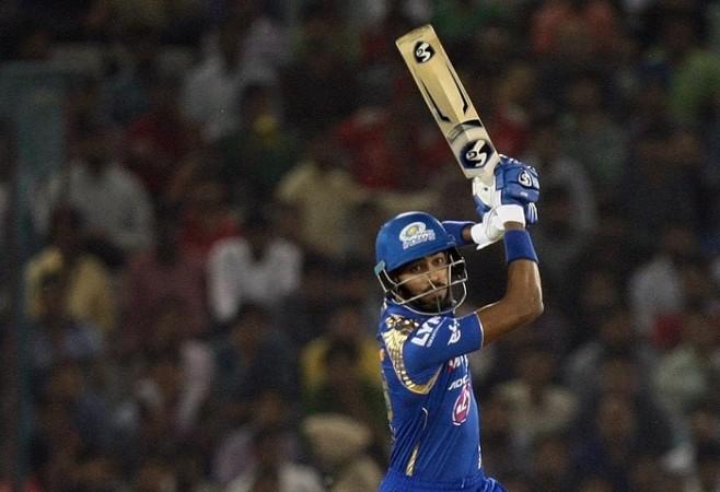 File photo of Hardik Pandya in Mumbai Indians' colours Hardik Pandya, Mumbai Indians, RPS, IPL 2017, Ashok Dinda