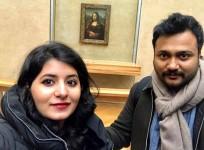Bobby Simha with his wife Reshmi Menon