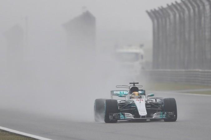 Lewis Hamilton during a practice session in Shanghai. Formula One, Formula One news, Chinese Grand Prix, 2017 Formula One season, Lewis Hamilton, Sebastian Vettel