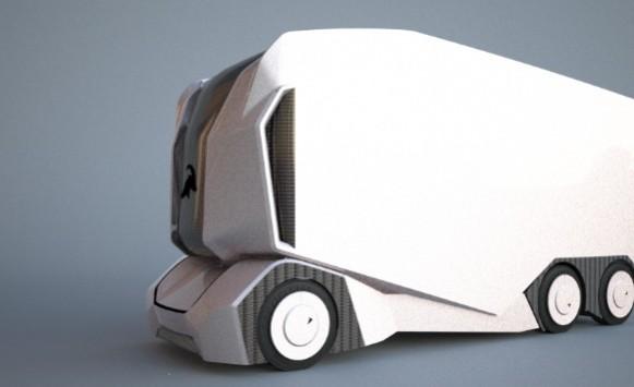 Einride's self-driving carbon-neutral electric vehicle T-Pod Einride's self-driving electric vehicle T-Pod