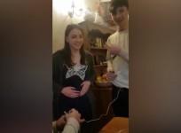 ‘Oh my God I’m going to die’: Siblings simulate horrors of childbirth using contraction device