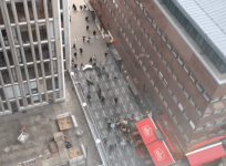 Pedestrians flee in terror after truck ploughs into crowd in Stockholm