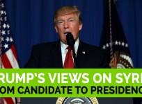 Trumps statements on Syria have evolved from candidate to president