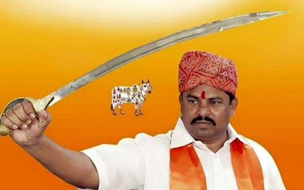 T Raja Singh Lodh, BJP MLA from Hyderabad T Raja Singh Lodh
