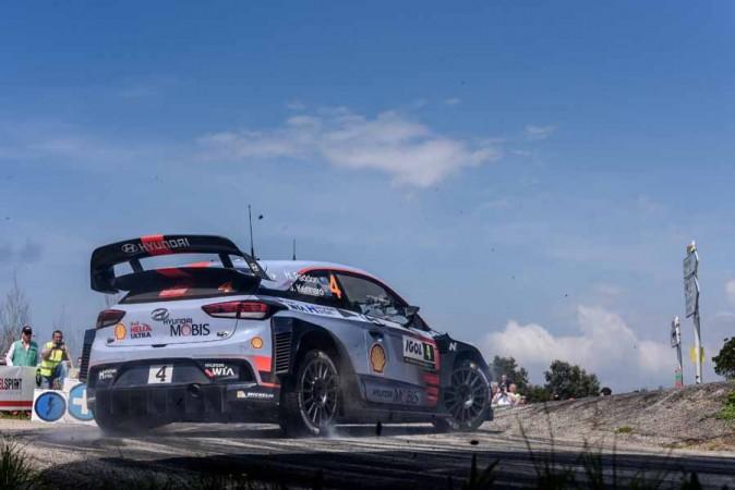 Hyundai i20 during Tour de Corse 2017 Tour de Corse, WRC, Hyundai
