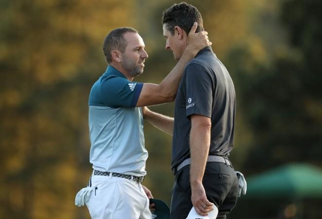 Sergio Garcia and Justin Rose were engaged in a stunning battle Sergio Garcia, Justin Rose, Masters 2017, Green Jacket, final round