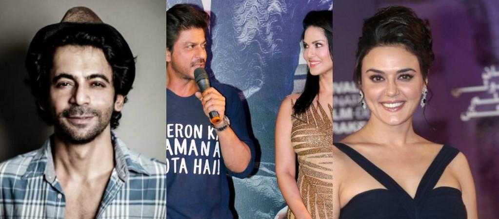 Sunil Grover, Shah Rukh Khan, Sunny Leone, Preity Zinta Sunil Grover, Shah Rukh Khan, Sunny Leone, Preity Zinta