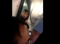 Disturbing footage shows United Airlines passenger repeating just kill me