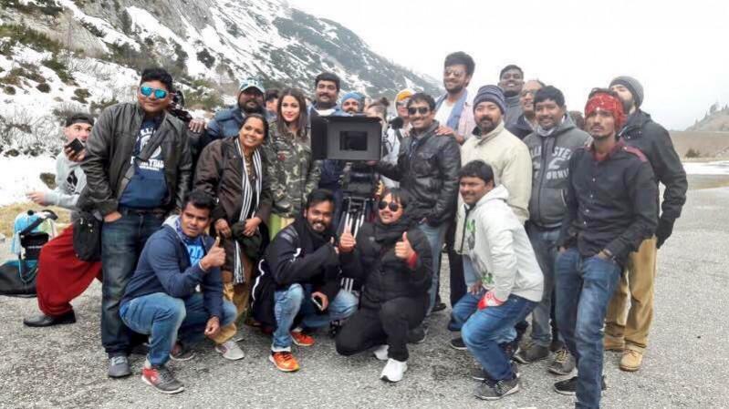 Srinu Vaitla with Mister cast and crew Srinu Vaitla with Mister cast and crew
