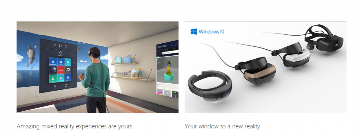Microsoft Windows 10 Creators update features Microsoft Windows 10 Creators update, AR, VR, features