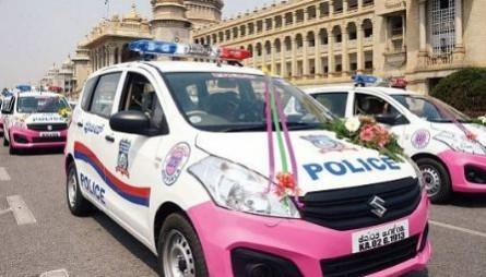 Pink Hoysala patrol vehicles pink Hoysala patrol vehicles