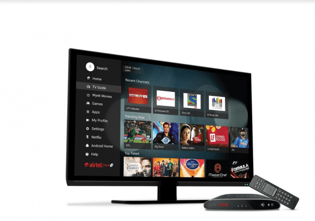 Airtel Internet TV, Android,Netflix,YouTube