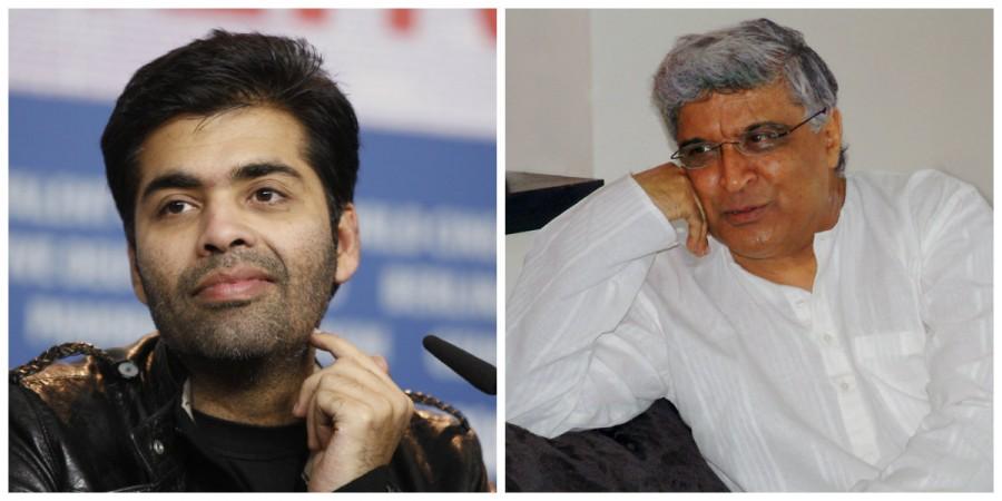 Karan Johar and Javed Akhtar Karan Johar and Javed Akhtar