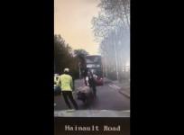 Watch Met Police officers chase after pig in London