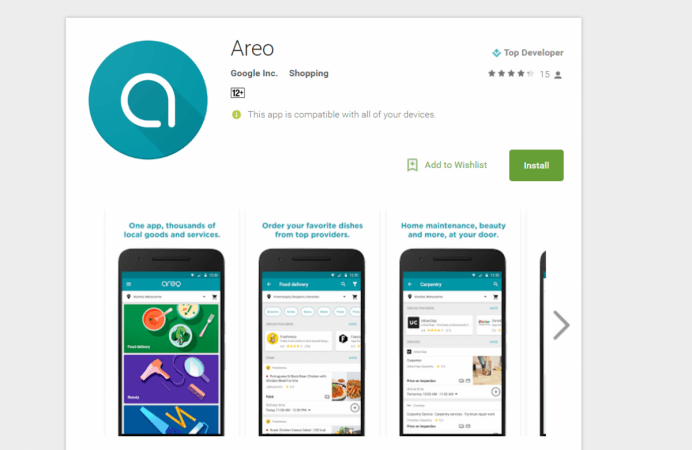 Multi-purpose Google Areo app launched to take on Just Dial, Zomato Google Areo, Food delivery, home services, India,launch