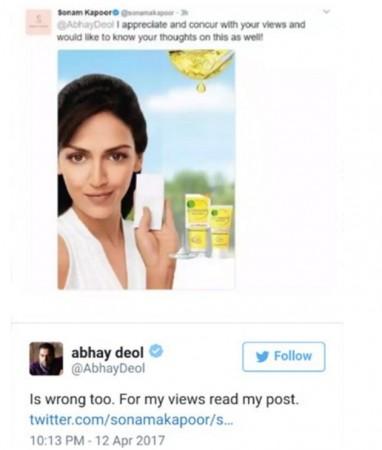 Sonam Kapoor tweets