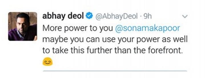 Abhay Deol tweets