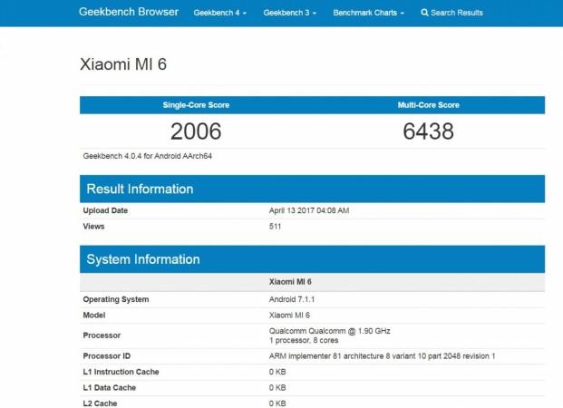Xiaomi Mi 6 Geekbench results leaked, beats Samsung Galaxy S8 series; is powerful hardware is enough attract buyers? Xiaomi Mi 6, Geekbench,specifiications, price,features