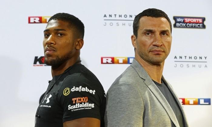 Anthony Joshua (left) and Wladimir Klitschko. Anthony Joshua vs Wladimir Klitschko, Anthony Joshua, Wladimir Klitschko, boxing, boxing news, Wladimir Klitschko confident about his chances, Tyson Fury, Anthony Joshua news