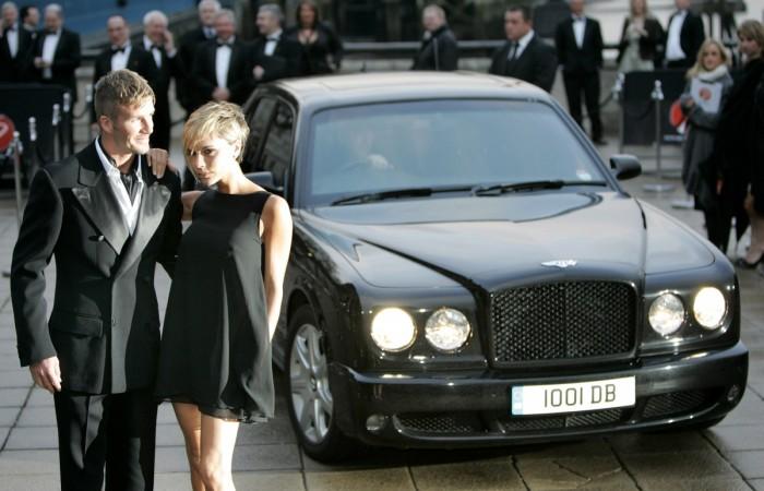 David Beckham and Victoria arrive for the Sport Industry Awards 2007 in central London. Victoria Beckham