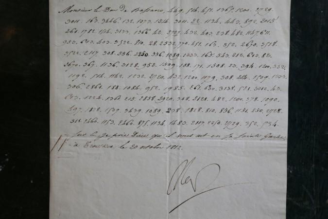 A letter written by Napoleon Bonaparte in code Napoleon letter