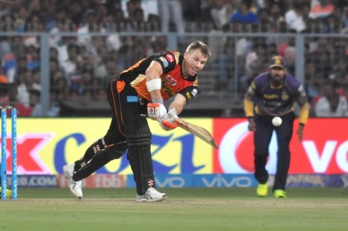 David Warner. David Warner, IPl 2017, Sunrisers Hyderabad, SRH vs DD
