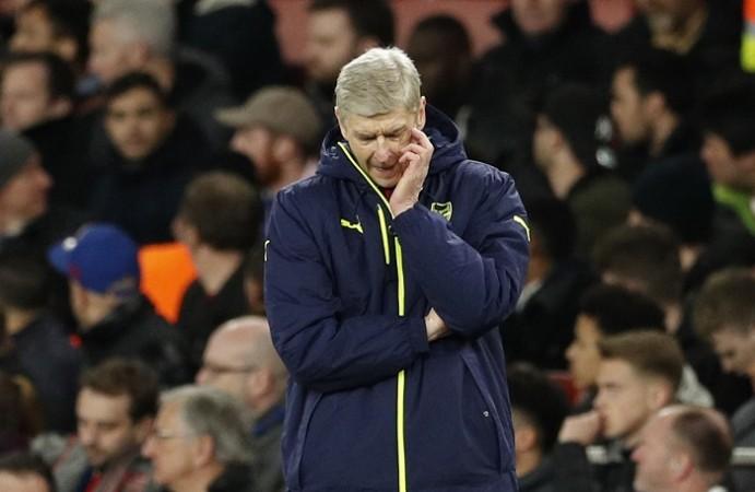 Arsene Wenger was highly critical of the referee when Arsenal lost their second leg to Bayern Munich on March 7, 2017 Arsene Wenger, Arsenal, Bayern Munich, Real Madrid, Champions League