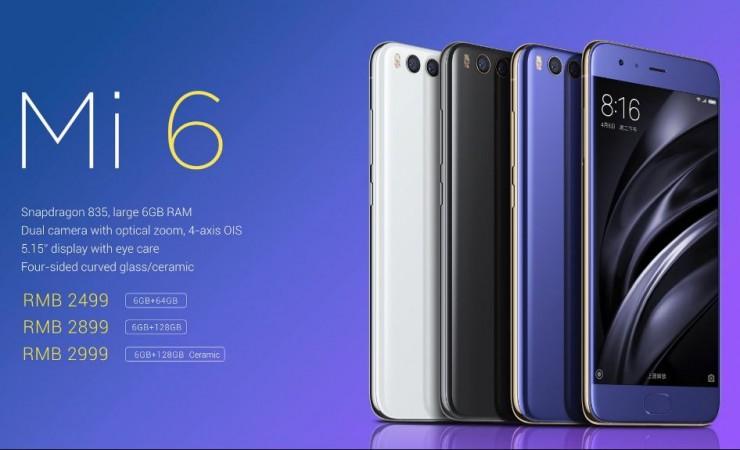 Xiaomi Mi 6 was launched on Wednesday at an event in Beijing, China. Xiaomi Mi 6