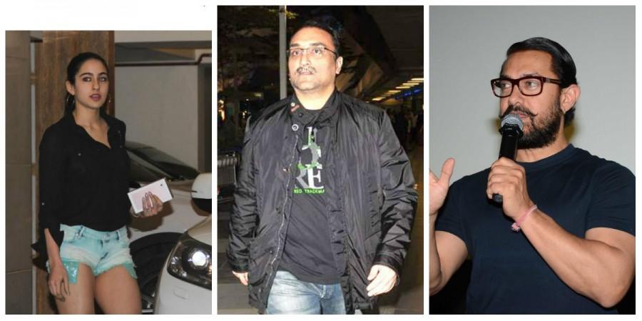 Sara Ali Khan, Aditya Chopra and Aamir Khan Sara Ali Khan, Aditya Chopra and Aamir Khan
