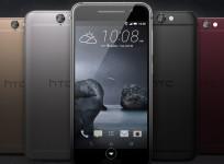 HTC One A9 on display showcasing front and back view
