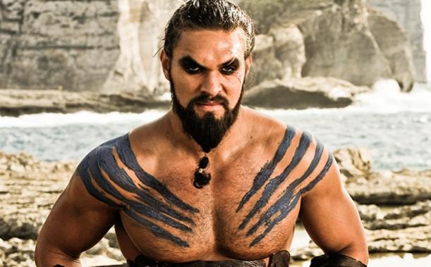 Jason Momoa as Khal Drogo in Game of Thrones Jason Momoa as Khal Drogo in Game of Thrones