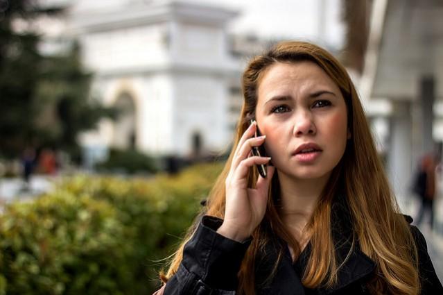 Walking and talking for an hour is said to burn over 180 calories. Women talking on the phone