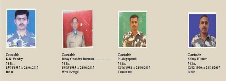 CRPFJawaans of the 74 Battalion CRPFJawaans of the 74 Battalion