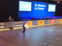 This Emmanuel Macron supporter didnt want election party to end