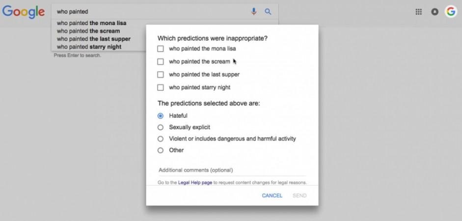 Google tweaks its search engine algorithm to combat hate and fake news Google Search feedback, website ranking, Google search quality improvement, Google autocomplete search