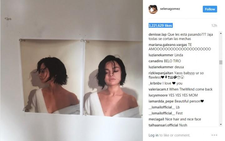 Selena Gomez flaunts her super short hair-cut on Instagram. Selena Gomez