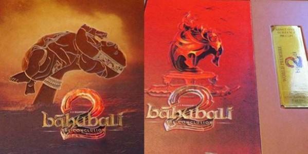 Baahubali 2 premiere invitation Baahubali 2, premiere invitation