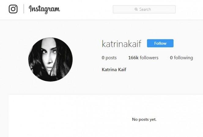 Katrina Kaif's Instagram account Katrina Kaif, Instagram