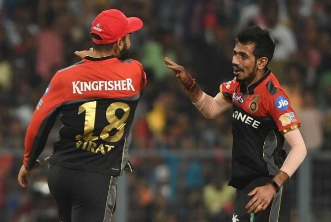 Virat Kohli and Yuzvendra Chahal Virat Kohli, Yuzvendra Chahal, RCB, IPL 2017, Gujarat Lions
