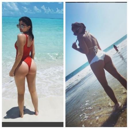 Ariel Winter (R), Kylie Jenner (L) Ariel Winter and Kylie Jenner