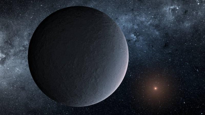 This artist's concept shows OGLE-2016-BLG-1195Lb, a planet discovered through a technique called microlensing. nasa, planet, space, Earth, microlensing,
