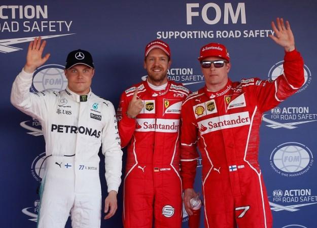 Valtteri Bottas,Sebastian Vettel and Kimi Raikkonen. Russian Grand Prix live streaming, Formula one live streaming, 2017 Russian Grand Prix, Formula one news, Valtteri Bottas,Sebastian Vettel, Kimi Raikkonen, Lewis Hamilton