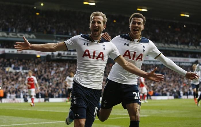Harry Kane and Dele Alli. Tottenham vs Arsenal, Tottenham defeat Arsenal, Tottenham win the North London Derby, North London Derby, Dele Alli, Harry Kane, Premier League, Premier League results