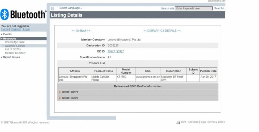 Lenovo Moto C gets Bluetooth certifications; device launch imminent; all you need to know Lenovo, Moto C, Bluetooth,certification, Moto C Plus
