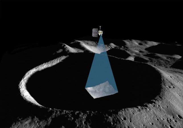 This is an artist's rendition of ShadowCam mapping PSRs nasa, moon, ShadowCam, space,